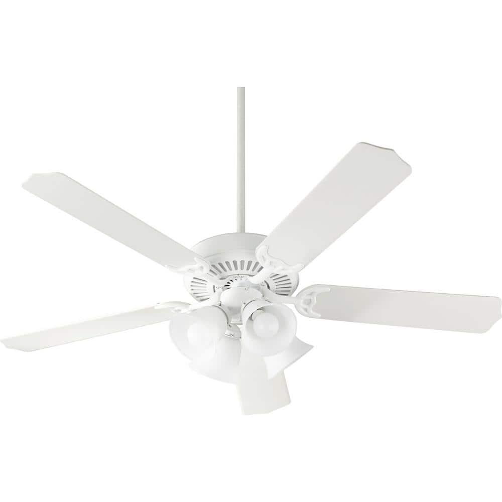 Capri IX 52 in. Indoor Studio White Ceiling Fan -  Quorum INTERNATIONAL, 7525-008