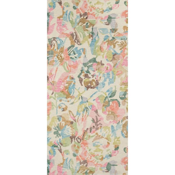 3 ft. x 8 ft. Multi Bloom Hand Tufted Wool Indoor Runner Rug