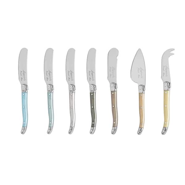 French Home Laguiole Mother of Pearl Cheese Knife and Spreader Set  (7-Piece) LG090 - The Home Depot