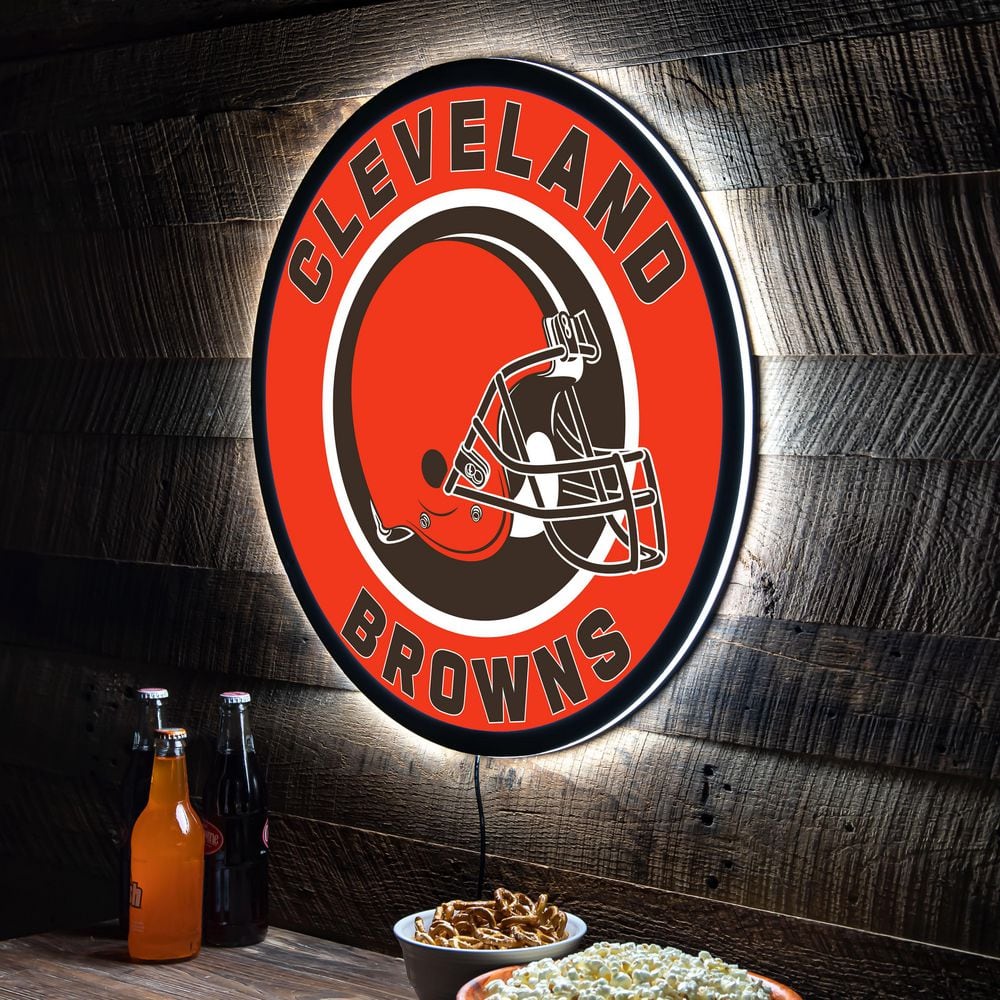 Evergreen Cincinnati Bengals Round 23 in. Plug-in LED Lighted Sign  8LED3806RD - The Home Depot