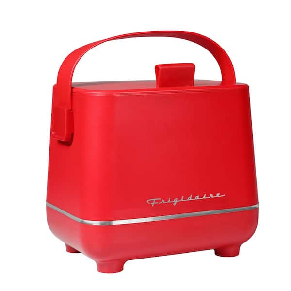 Red Insulated Beverage Cooler 1 gal. Capacity Portable and Durable Keeps Drinks Cold for 8-Hours Holds 6-Cans