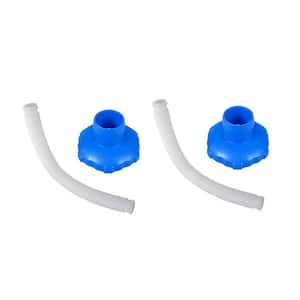Above Ground Pool Skimmer Hose and Adapter B Replacement Parts (2-Pack)