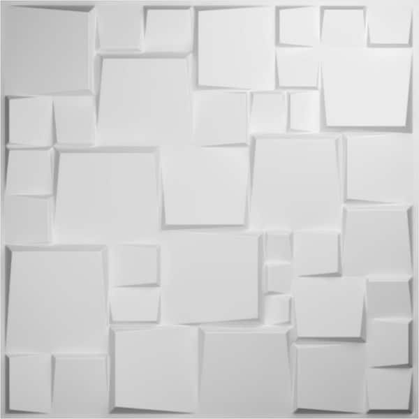 Ekena Millwork 19 5/8 in. x 19 5/8 in. Modern Square EnduraWall Decorative 3D Wall Panel (12-Pack for 32.1 Sq. Ft.)