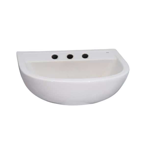 Barclay Products Compact 450 Wall-Hung Bathroom Sink in White