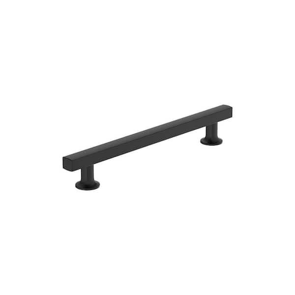Amerock Everett 6-5/16 in. (160mm) Modern Matte Black Bar Cabinet Pull