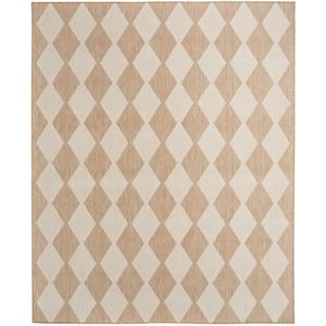 Positano Jute 7 ft. x 10 ft. Diamond Contemporary Area Rug