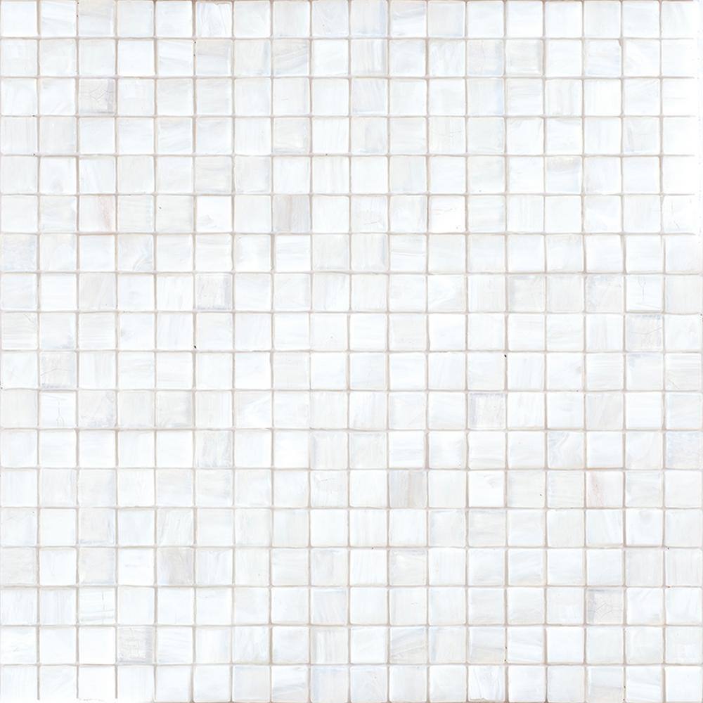 White Dove Glossy Iridescent Glass Mosaic Tile for Walls and Floors