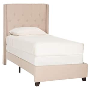 Winslet Light Beige Twin Upholstered Bed