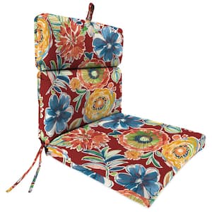 44 in. L x 22 in. W x 4 in. T Outdoor Chair Cushion in Colsen Berry
