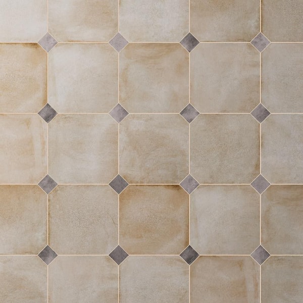 Laverton Octagon Arena with Taco Gris 8 in. x 8 in. Porcelain Floor and Wall Tile (22.5 sq. ft. /Case)