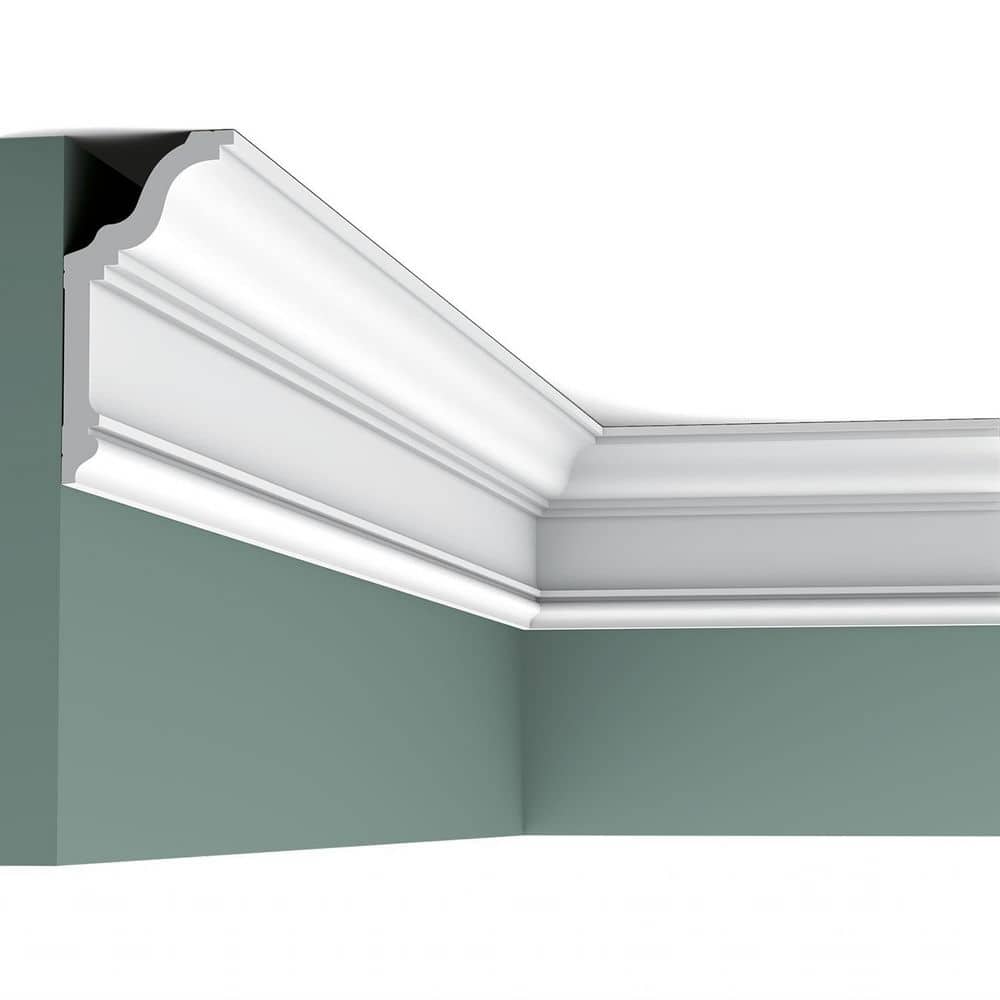 Primed White Polystyrene Crown Moulding Set of 14