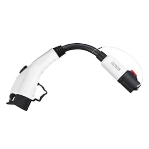 Tesla to J1772 Adapter for Electric Vehicle Chargers, Max 40A & 250V - Compatible with Tesla Destination Charger (White)
