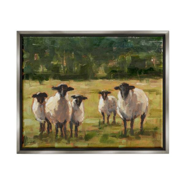 The Stupell Home Decor Collection Flock of Sheep Family Painting by Ethan  Harper Floater Frame Animal Wall Art Print 17 in. x 21 in. .  aap-200_ffl_16x20 - The Home Depot