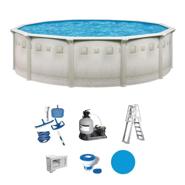 Palisades 30 ft. round 52 in. deep Above Ground Hard Sided Standard Pool Package