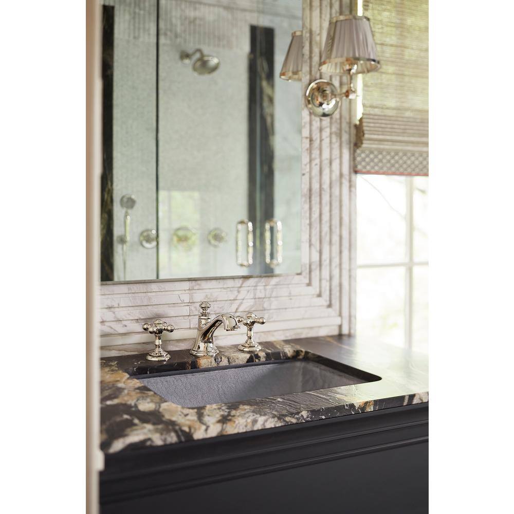 Yepsen Opaque Stone Glass Undermount Bathroom Sink