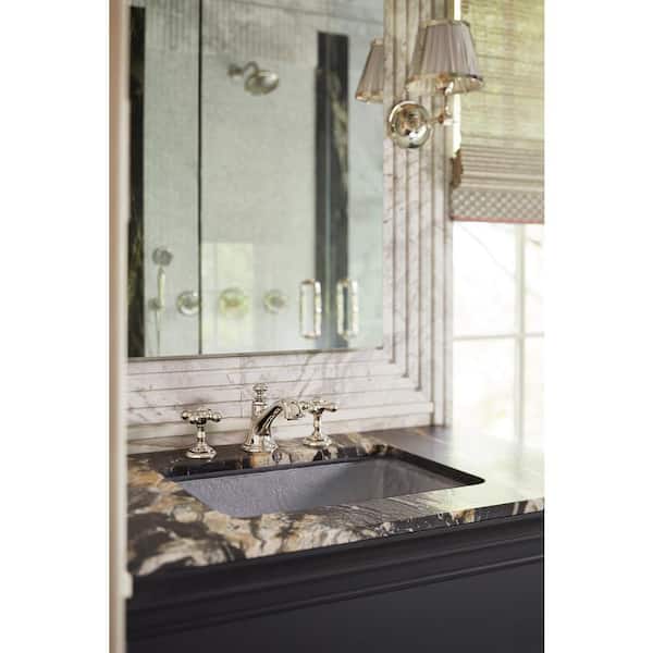 Yepsen Glass Undermount Bathroom Sink in Opaque Stone