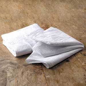 Premium 28 in. x 29 in. Soft White Flour Sack Towel (10-Pack)