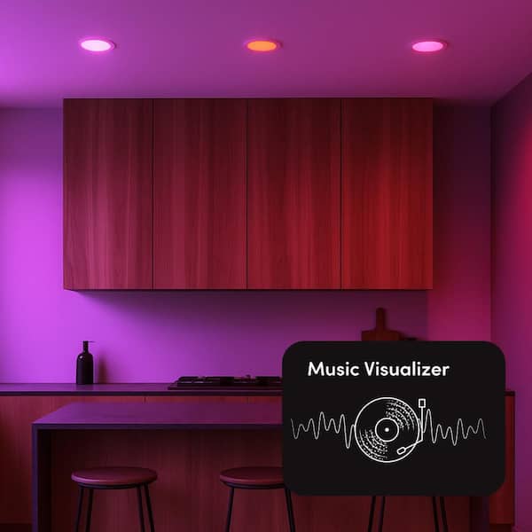 LIFX 6 in. SuperColor Adjustable Smart Canless Deep Baffle