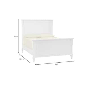 Bellmore White King Bed (84 in. W x 65 in. H)