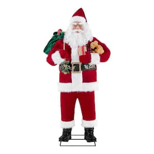 Home Accents Holiday 8 ft. Giant-Sized LED Towering Santa with Multi-Color  Lantern 23SV23825 - The Home Depot