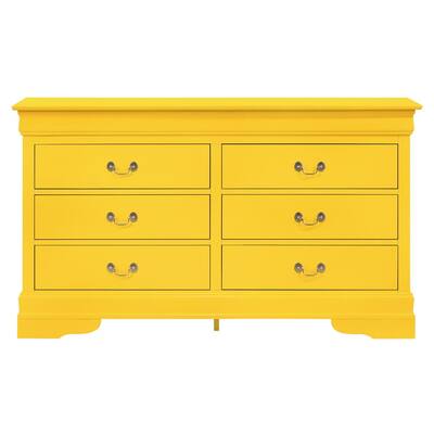 Yellow Dressers Bedroom Furniture, Mustard Yellow Dresser Knobs