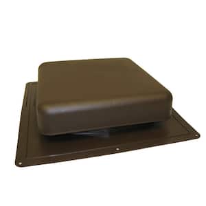 60 sq. in. NFA Brown Resin Square-Top Roof Louver Static Vent (Carton of 10)