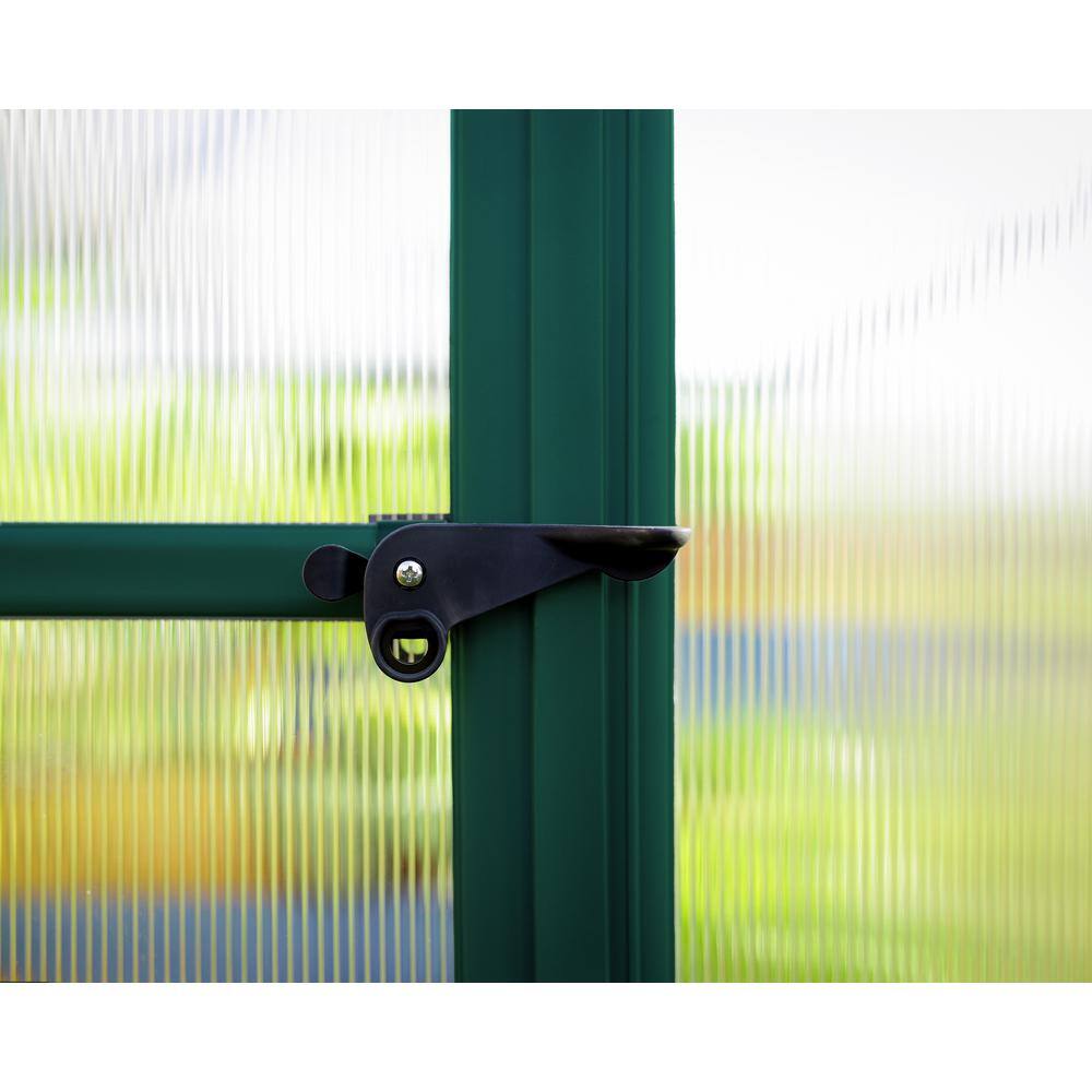 Mythos 6' x 4' Green Polycarbonate and Aluminum Greenhouse Kit