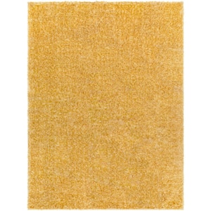 Cloudy Shag Yellow 5 ft. x 7 ft. Solid Indoor Area Rug