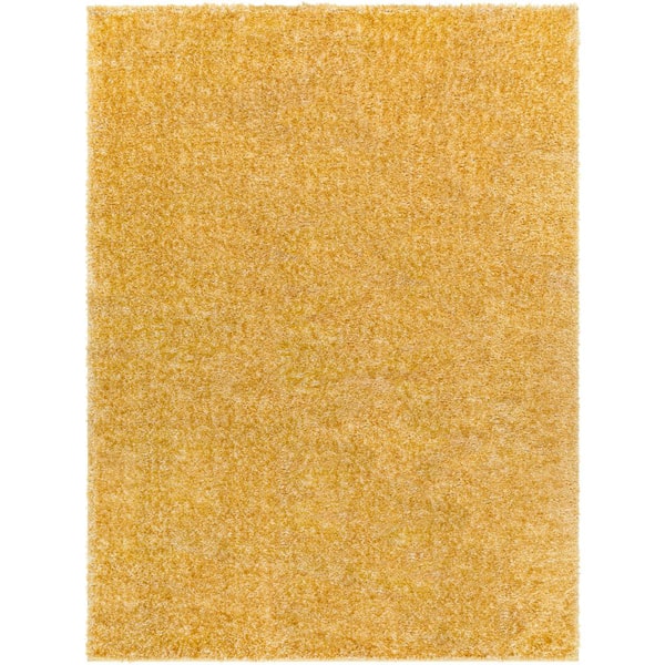 Livabliss Cloudy Shag Yellow 5 ft. x 7 ft. Solid Indoor Area Rug