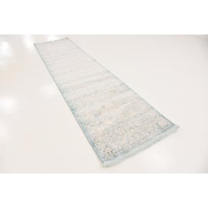 New Classical Olympia Blue 2' 7 x 10' 0 Runner Rug
