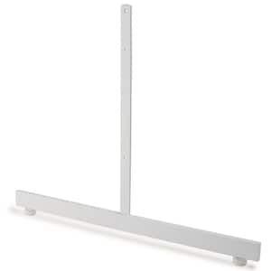 18 in. H x 24 in. L White T-Shaped Leg for Freestanding Gridwall Panel (Pack of 12)