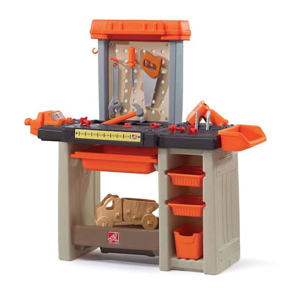 Handyman Workbench for Kids with 50-Piece Accessory Set and Interactive Features
