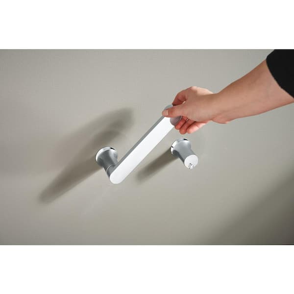Moen Genta LX Toilettenpapierhalter Matt Schwarz – Schwenkbar, Modern, Fürs Badezimmer