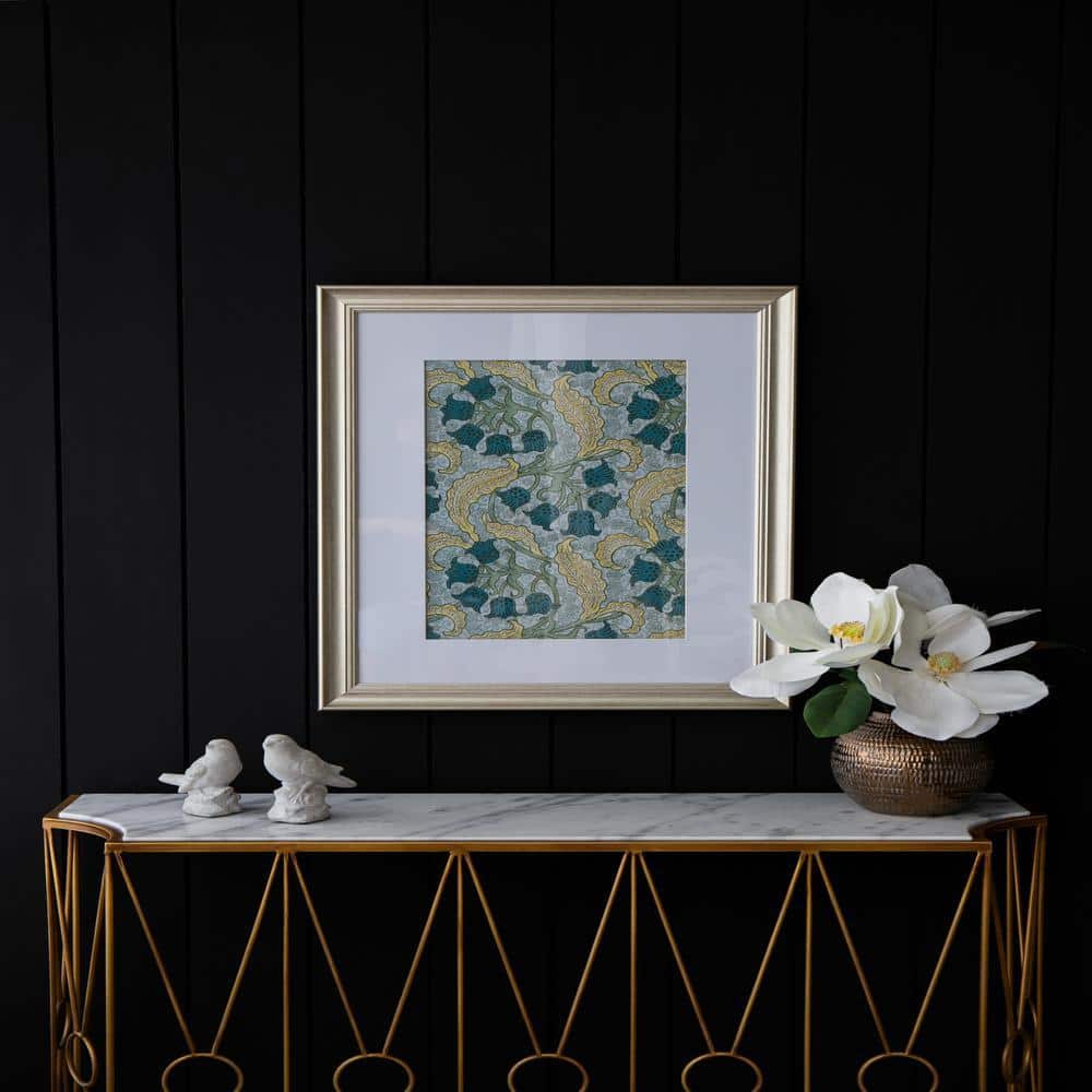 Flowery Versatile Piece Gold Framed Floral Wall Art Print 32 in. x