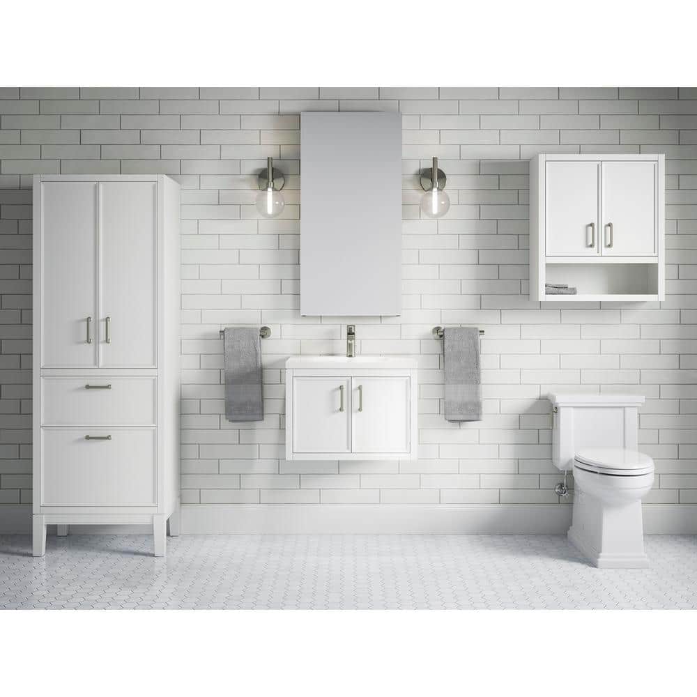 Winnow 24" White Quartz Top Freestanding Single Sink Vanity