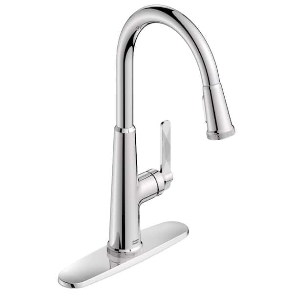 American Standard Eastcourt Single Handle Pull Down Sprayer Kitchen Faucet with Dual Spray in Polished Chrome