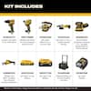 DEWALT 20V Lithium-Ion Cordless 6-Tool Combo Kit with 5.0 Ah and 2.0 Ah Batteries, Charger and Tough System 2.0 Rolling Toolbox DCKTS650D1P1