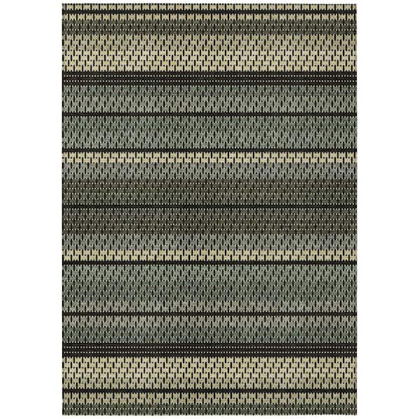 Chantille Machine Washable Indoor/Outdoor Abstract ACN2427 Cactus 3 ft. x 4 ft. Area Rug