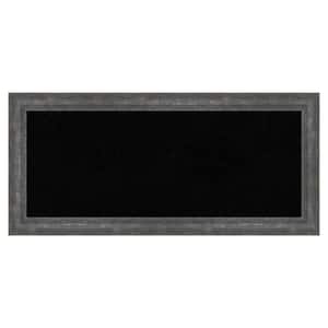 Angled Metallic Rainbow Wood Framed Black Corkboard 33 in. x 15 in. Bulletin Board Memo Board