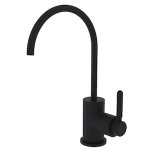 Lux Single Handle 10.125 in. Faucet for Instant Hot Water Dispenser in Matte Black