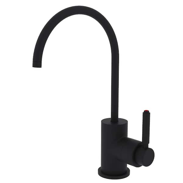 ROHL Lux Single Handle 10.125 in. Faucet for Instant Hot Water Dispenser in Matte Black