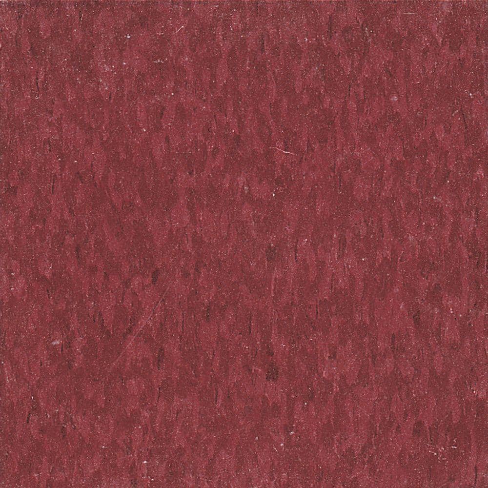 Imperial Texture VCT 12 in. x 12 in. Pomegranate Red Standard Excelon Comme