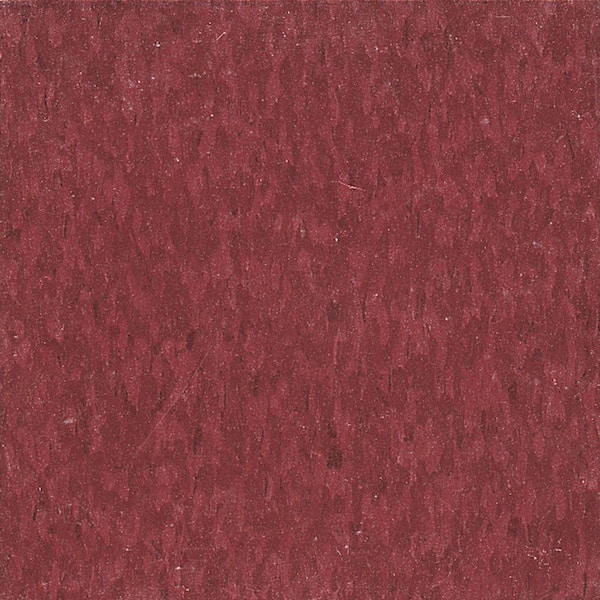 Armstrong Flooring Imperial Texture VCT 12 in. x 12 in. Pomegranate Red Standard Excelon Commercial Vinyl Tile (45 sq. ft. / case)