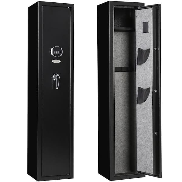 Unbranded Black Electronic Storage Security Cabinet for 4-Rifles