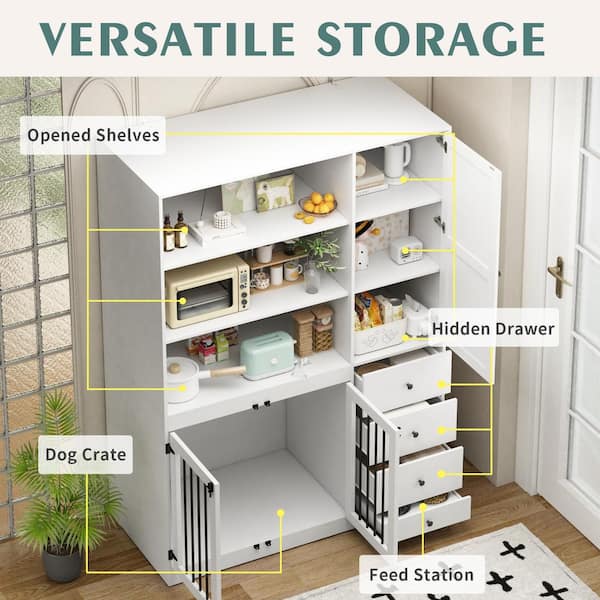 Dog Food Station with Hidden Storage - Spruc*d Market