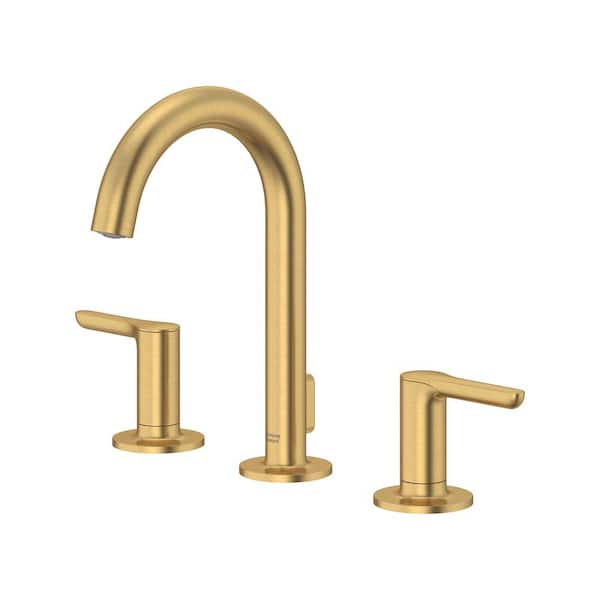 Studio S 8 in. Widespread 2-Handle Bathroom Faucet in Brushed Cool Sunrise