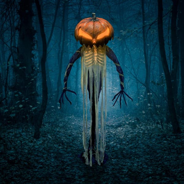 Haunted Hill Farm - 9 ft. Pumpkin Sentinel by Tekky, Premium Halloween Animatronic
