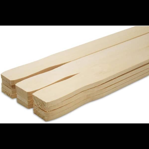 Unbranded 21 in. Paint Sticks, Box of 50 Hardwood Paint Stirrers, Wood Mixing Paddles for Epoxy or Resin