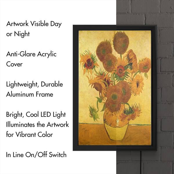 Trademark Fine Art Framed 24-in H x 16-in W Floral Print on Canvas | M238-B1624LED