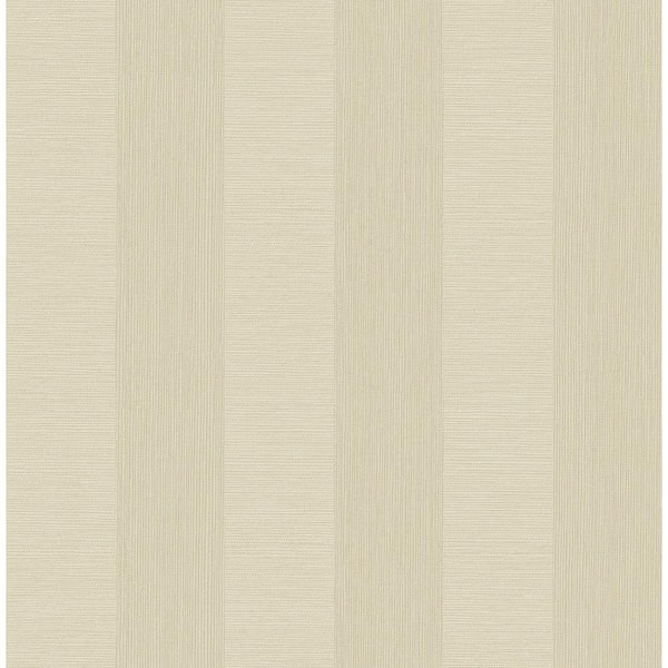 Decorline Intrepid Bone TextuRed Stripe Bone Paper Strippable Roll (Covers 56.4 sq. ft.)